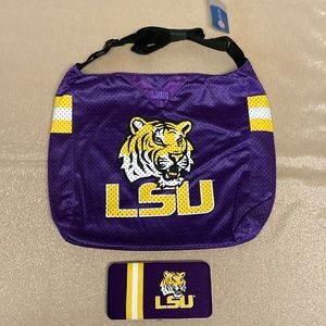Louisiana state lg mesh purse